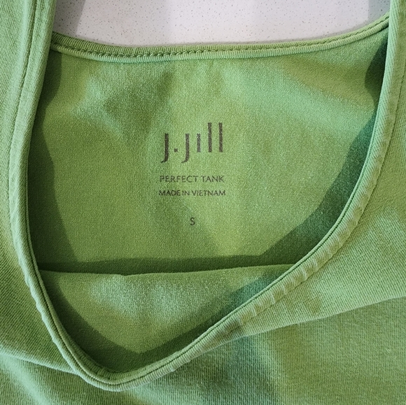 J. Jill Cardigan light green with tank - Picture 7 of 8